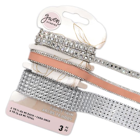Gwen Studios 6yd. Satin & Rhinestone Trim Set